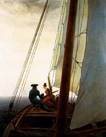 Caspar David Friedrich On the Sailing Boat china oil painting image